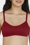 Zivame Double Layered Non Wired 3/4th Coverage Sag Lift Bra - Maroon