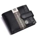 Hammonds Flycatcher Black Leather Wallet Belt Combo Gift Set For Men