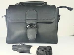 Black PU Leather Ladies Bag