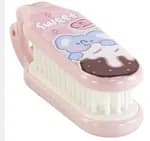 Cute Cartoon 2-in-1 Foldable Hair Brush with Mirror Portable Travel Pocket Comb