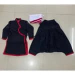 Girl Newari Traditional Dress Set Dress With Janga Suruwal With Red Boarder Patuki