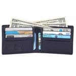 Hammonds Flycatcher Genuine Leather Blue Wallet For Men (HF 595 BU) )