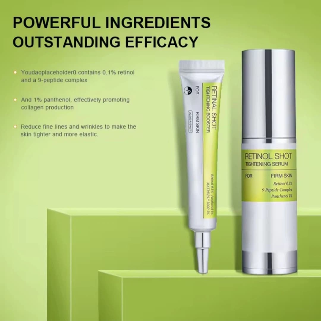 celimax ​Retinol Shot Tightening Serum & Booster – 0.1% Retinol with 9-Peptide Complex & 1% Panthenol – Anti-Aging & Collagen Boosting Formula for Firm, Radiant Skin