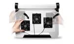 Notepal U3+, Cable Manger, 2-in1 Case, 3 x Moveable Fans, Metal - Silver