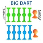 Silicon darts Game Set - Indoor, Outdoor Suction Cup Throwing Game Big Dart