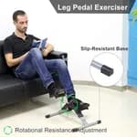 Pedo Cycle | Steel Foldable Mini Floor Foot Pedal Exerciser Cycle, Exercise Bike (Digital Display, Ready-to-Use, Black | Pack of 1