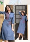 FuLoo's Premier Denim Western Kurti # 1034