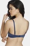 Zivame Beautiful Basics Padded Non Wired 3/4th Coverage T-Shirt Bra-Sargasso Sea