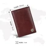 HAMMONDS FLYCATCHER Brown Leather Unisex Passport Holder (PH602MH)