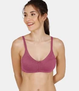 Rosaline Essentials Double Layered Non Wired 3/4th Coverage Bra - Rasberry Radiance