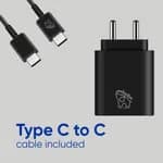 Elephu charger 25S| Super fast charger for SAMSUNG Devices| Supports latest SAMSUNG Devices| With High Speed C to C Data Cable.
