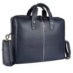 Hammonds Flycatcher Genuine Leather 13 inch Laptop Bag (Blue)