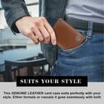 Hammonds Flycatcher RFID Protected Genuine Leather Unisex Card Holder