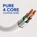Elephu Silky Series Data Cable 1545| ( USB to Lightning/Iphone)| Fast charging| Pure soft Silicon Cable| 1000mm Length| Pure Copper Wire|