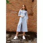 FuLoo's Slider Denim Western Kurti # 1230