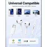 Elephu TuneZ 1010 Earphones| Type C| 3 button controller with MIC| Hi-Res audio| Deep Bass| Stereo sound
