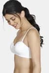 Zivame Padded Wired 3/4th Coverage Strapless Bra-Snow White