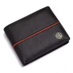 Hammonds Flycatcher RFID Protected Black Leather Wallet For Men (HF 579 BNL)
