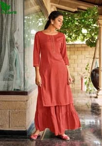 FuLoo's GL Freedom Kurti Set in Sharara #06 Women