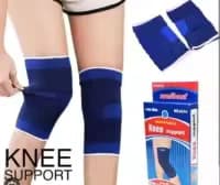 1 Pair Elastic Knee Brace Support - Blue Color Free Size