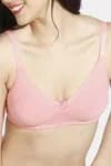Rosaline Basics Double Layered Non Wired 3/4th Coverage Bra - Salmon Rose