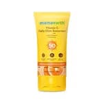 Mamaearth Vitamin C Daily Glow Sunscreen SPF 50 PA++++ – In-Vivo Tested (ISO 24444:2019 Certified, CTRI/2025/05/087276) - 50g
