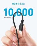 Anker 310 USB C to Lightning Cable (Black, 6ft), MFi Certified, Fast  Charging Cable for iPhone 15 15 Pro 15 Pro Max/ 14 Plus 14 14 Pro Max  13 13 Pro 12 11 X XS XR, Charge an iPhone 15 Pro max upto 50% in just  30 minutes