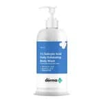 The Derma Co 1% Salicylic Acid Daily Exfoliating Body Wash With Salicylic Acid, Glycolic Acid & Pentavitin - 250ml For Body Acne & Cleanse Skin