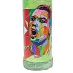 Cr7 Printed handmade Craft Bottle With Night Lamp