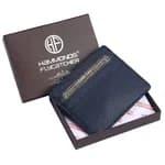 Hammonds Flycatcher RFID Protected Genuine Leather Blue Card Holder