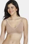 Zivame Basics Double Layered Non Wired 3/4th Coverage Bra-Skin