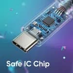 Elephu Data cable Braidy series 567| Type C to C)| Super fast charging| high speed data transfer| Fabric braided cable| Integrated IC chips| aluminum tip| pure copper wire|