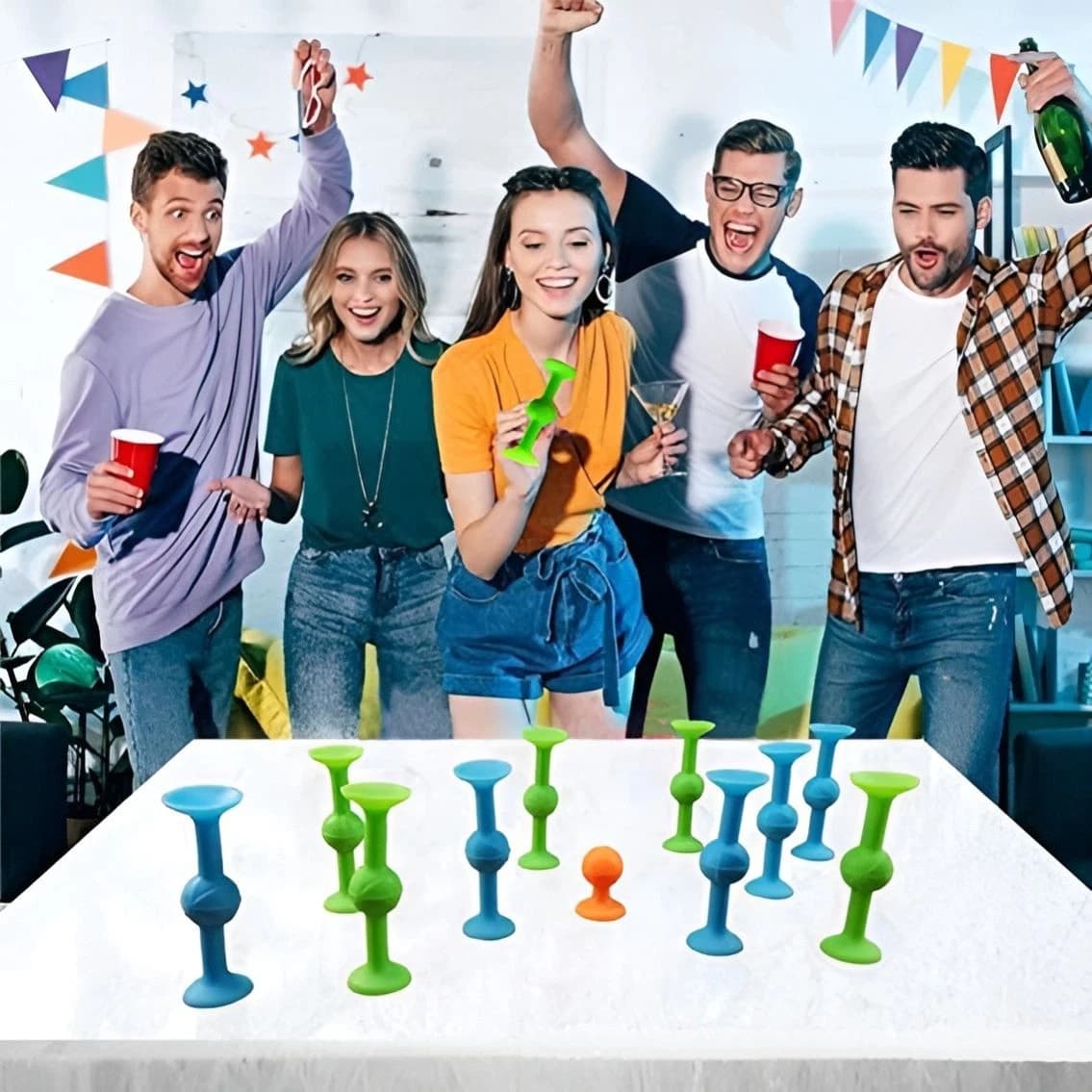 Silicon darts Game Set - Indoor, Outdoor Suction Cup Throwing Game Big Dart
