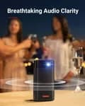 Anker Nebula Apollo, Wi-Fi Mini Projector, 200 ANSI Lumen Portable Projector, 6W Speaker, Movie Projector, 100 Inch Picture, 4-Hour Video Playtime