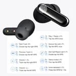 Elephu Rizz 3012 Earbuds | 50 Hours Playback| Rapid Charging|Environmental Noise Cancellation| 4 Mics| Dual Pairing| Game Mode