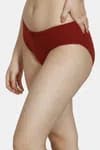 Zivame Anti-Microbial Low Rise Hipster Panty (Pack of 2) For Women - Pink Red