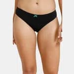 Zivame Bikini Low Rise Anti-Microbial Panty (Pack of 3) For Women - Anthracite Pacific Grey
