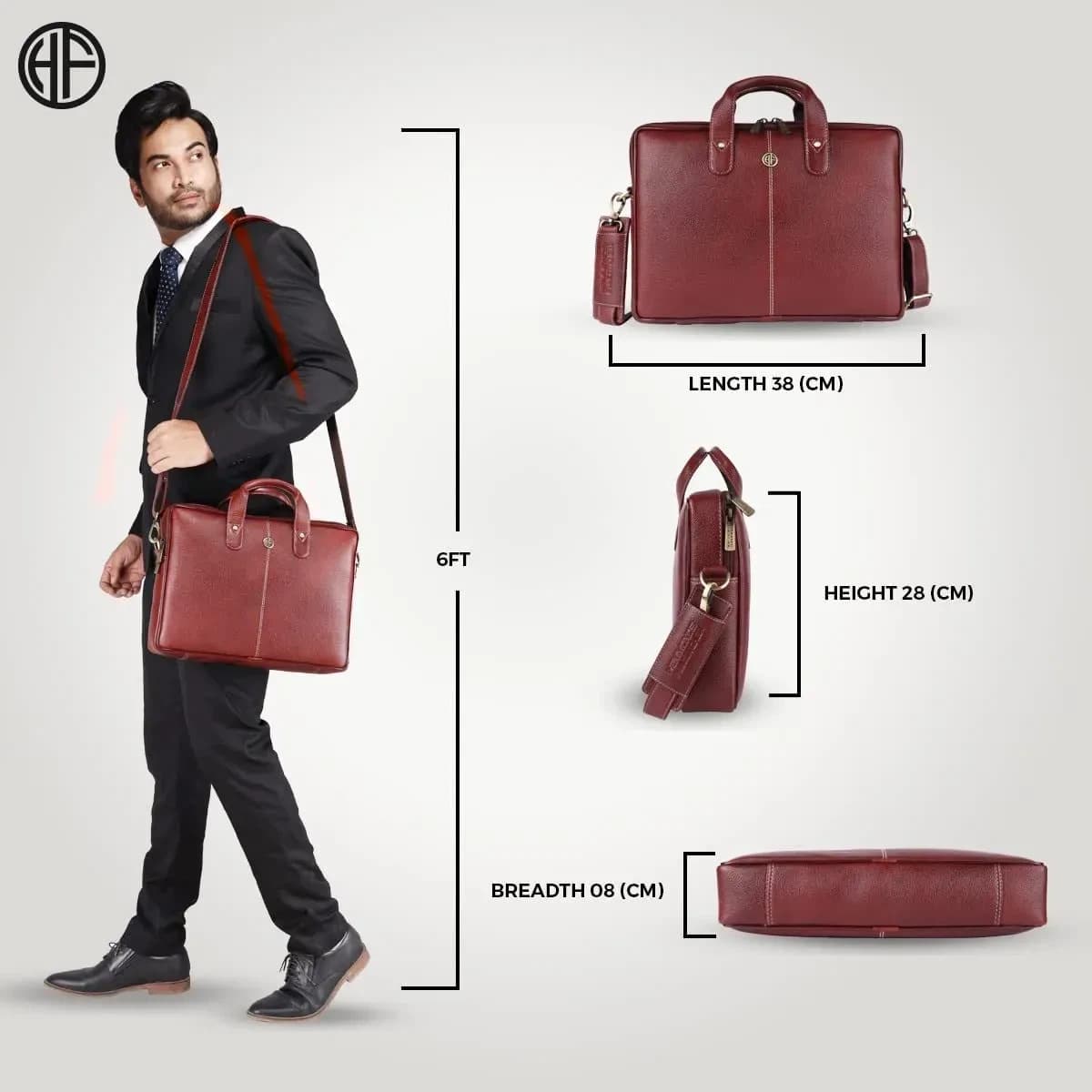 Hammonds Flycatcher Unisex Genuine Leather Bag - Messenger Leather Bags | Laptop Bags For Men And Women |