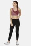 Zelocity Sports Bra With Removable Padding For Women - Dusky Orchid