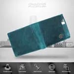 Hammonds Flycatcher Croco Blue Genuine Leather Wallet For Men