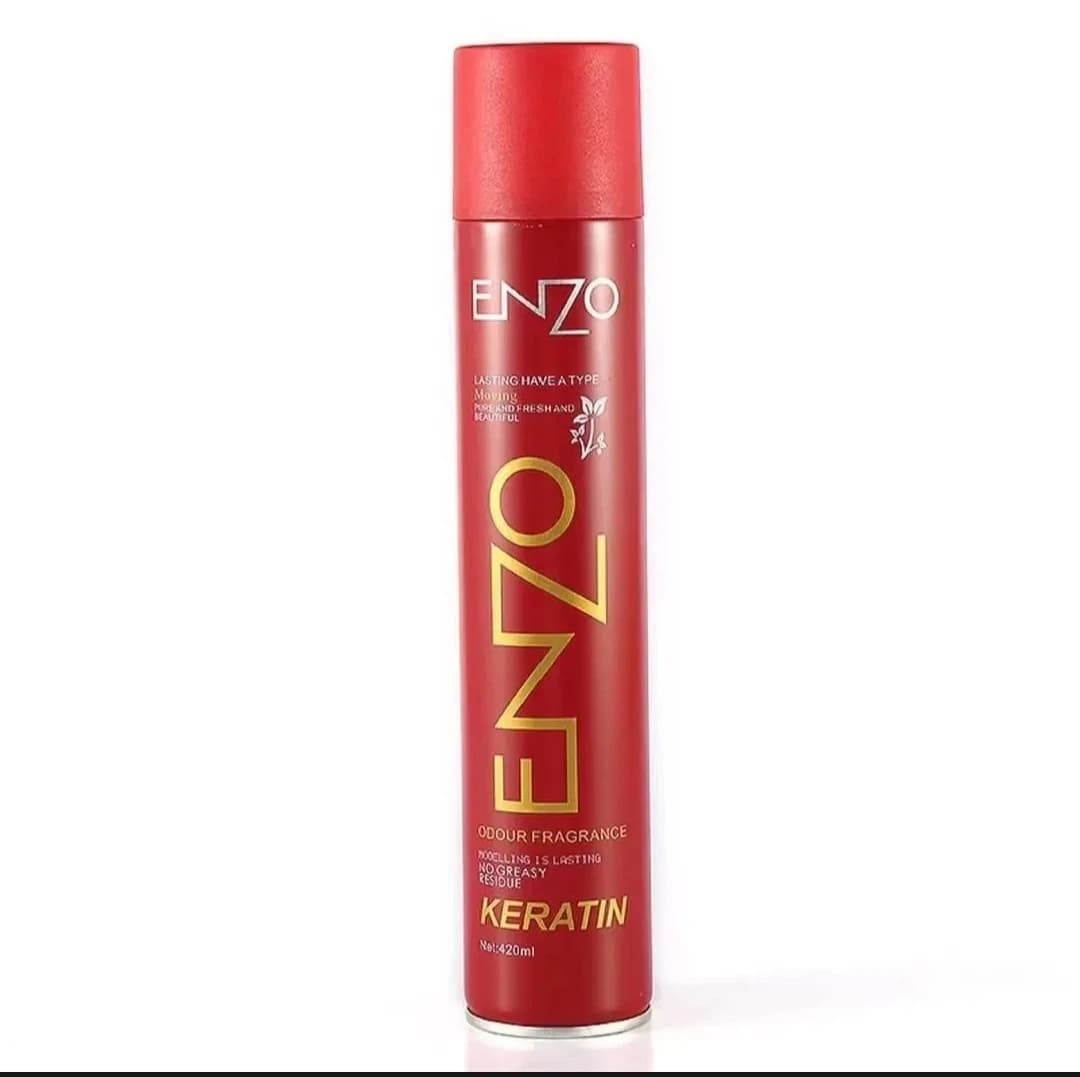 Enzo Keratin Hair Setting Spray for Long-Lasting Salon Style – 200ml