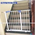 Child Safety Gate With added Extensions - Fits 4 Ft 1 inches - For Staircases And Doors, No Drilling Required