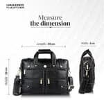 Hammonds Flycatcher Black Genuine Leather Bag For Men