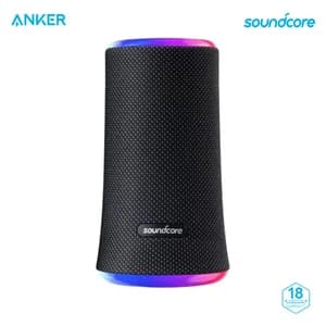 Anker Soundcore Flare 2 Bluetooth Speaker with 360° Sound, Adjustable EQ, 12 Hour Playtime, IPX7 Waterproof