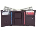Hammonds Flycatcher Genuine Leather Black Trifold Wallet For Men