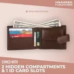 Hammonds FLycatcher Brushwood Genuine Leather Wallet For Men
