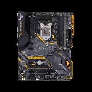 ASUS TUF Z390-PLUS GAMING, Intel Z390 ATX gaming motherboard with OptiMem II, Aura Sync RGB LED lighting, DDR4 4266+ MHz support, 32Gbps M.2, Intel Optane memory ready, and native USB 3.1 Gen 2.