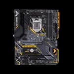 ASUS TUF Z390-PLUS GAMING, Intel Z390 ATX gaming motherboard with OptiMem II, Aura Sync RGB LED lighting, DDR4 4266+ MHz support, 32Gbps M.2, Intel Optane memory ready, and native USB 3.1 Gen 2.