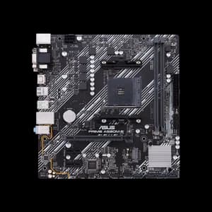 ASUS AMD A520 (Ryzen AM4) micro ATX motherboard with M.2 support, 1 Gb Ethernet, HDMI/DVI/D-Sub, SATA 6 Gbps, USB 3.2 Gen 2 Type-A, and Aura Sync RGB lighting support
