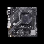 ASUS AMD A520 (Ryzen AM4) micro ATX motherboard with M.2 support, 1 Gb Ethernet, HDMI/DVI/D-Sub, SATA 6 Gbps, USB 3.2 Gen 2 Type-A, and Aura Sync RGB lighting support